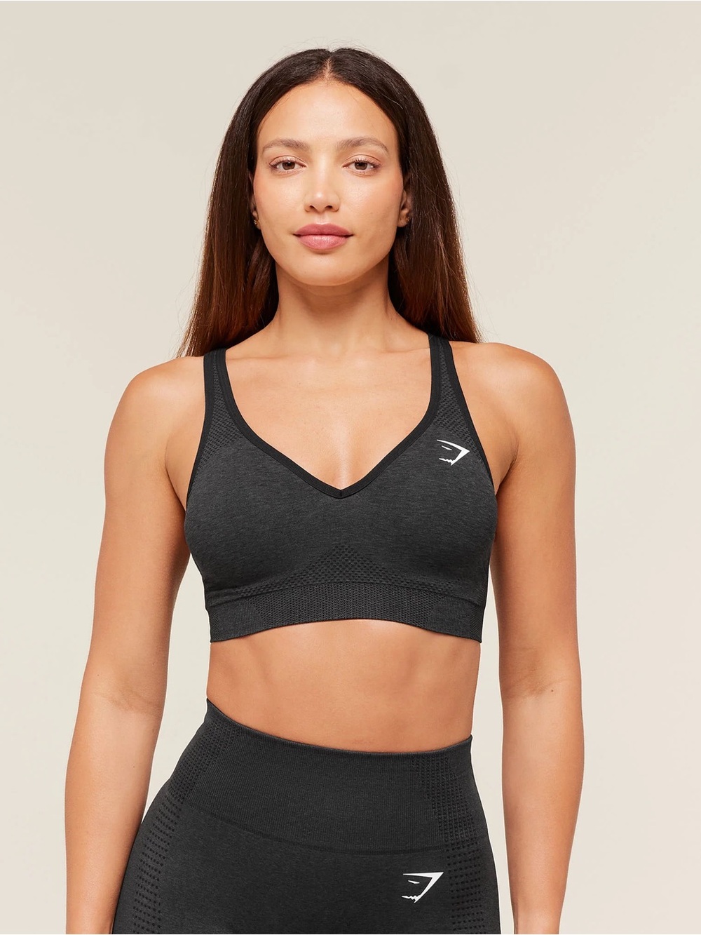 Gymshark Vital V Neck Seamless Sports Bra Size L New Gym Active Training Yoga
